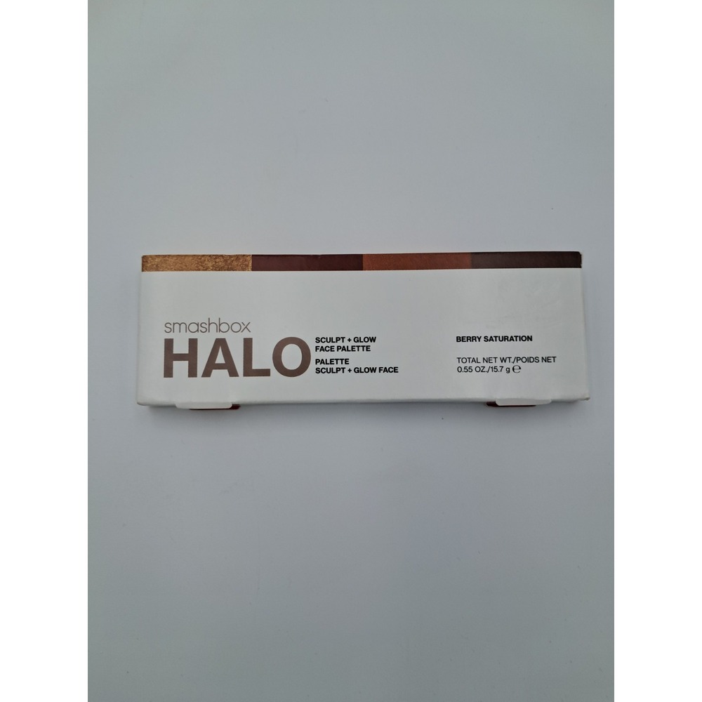 Smashbox Halo Berry Saturation Sculpt +‎ Glow Face Palette Makeup Contour Blush